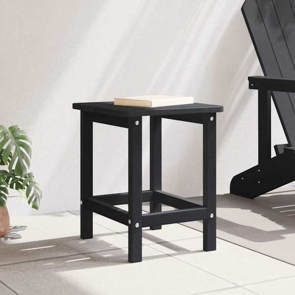vidaXL Sidetabell Svart 38 x 38 x 46 cm Polyethylen