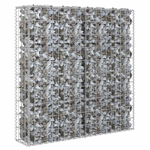 vidaXL Gabionmur i galvaniserat stål 80x20x100 cm