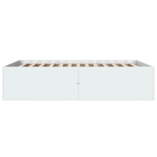 vidaXL Sengeramme hvit 120x200 cm konstruert tre