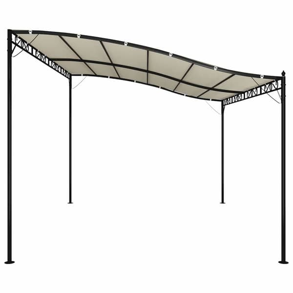 vidaXL Markis Vit 3 x 2,5 m Metall