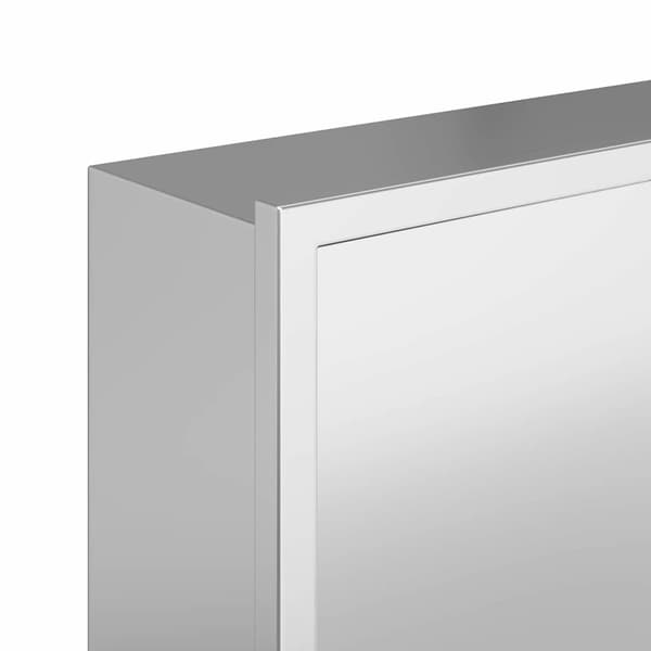 vidaXL Dusjniche sølv 75 x 30 x 9,5 cm Rustfritt Stål