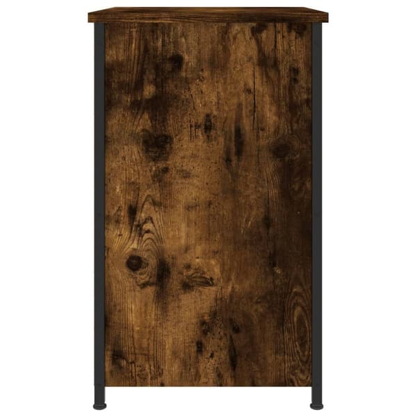vidaXL Nattbord røkt eik 40x36x60 cm konstruert tre