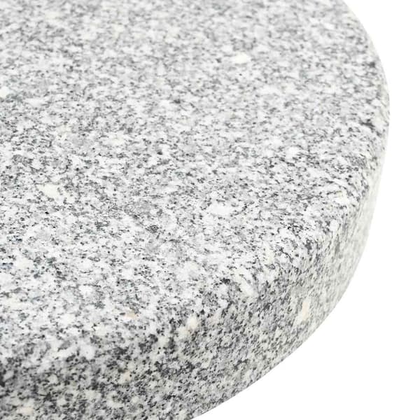 vidaXL Parasollfot Grå 45 x 45 x 45 cm Granitt og Rustfritt Stål