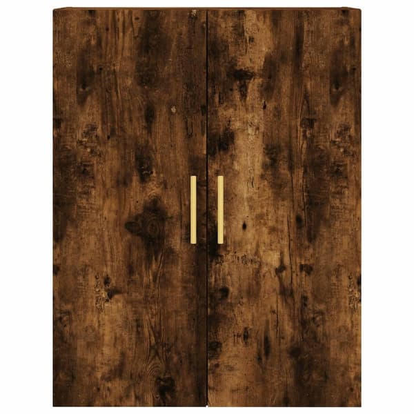 vidaXL Highboard røkt eik 69,5x34x180 cm konstruert tre