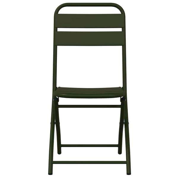 vidaXL Fällstol för trädgård 2 pcs Grön 42 x 52 x 82cm