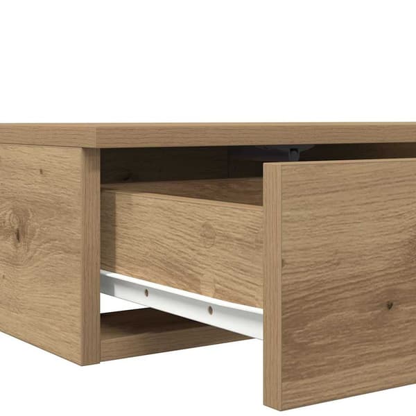 vidaXL Sengeskuffer Artisan Eik 200 x 36,5 x 16,5 cm Konstruert tre