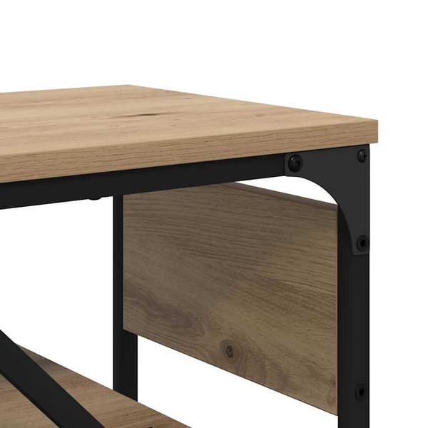 vidaXL Konsollbord Artisan Eik 75x30x75cm Konstruert tre