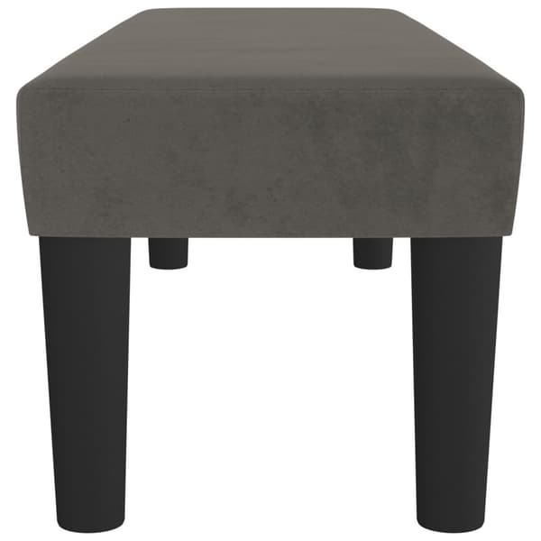 vidaXL Bänk mörkgrå 100x30x30 cm sammet
