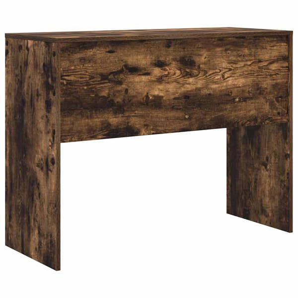 vidaXL Skrivebord Røkt eik 100 x 40 x 76 cm