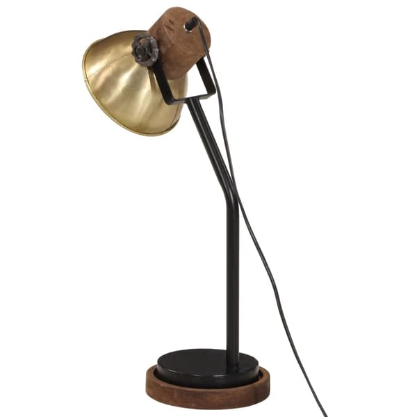 vidaXL Skrivebordslampe 25 W antikk messing 17x17x60 cm E27