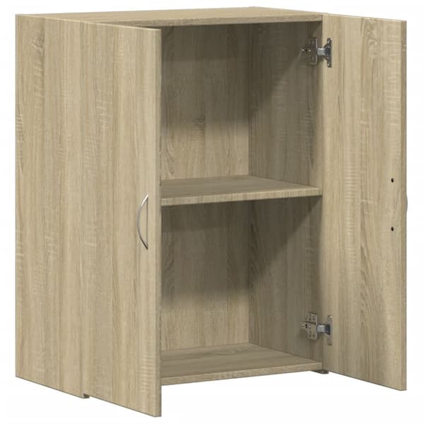 vidaXL Dokumentskåp sonoma-ek 60x32x77,5 cm konstruerat trä