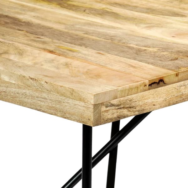 vidaXL Spisebord 180x90x76 cm heltre mango