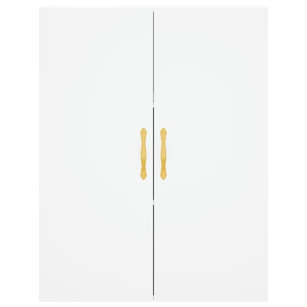 vidaXL Highboard hvit 69,5x34x180 cm konstruert tre