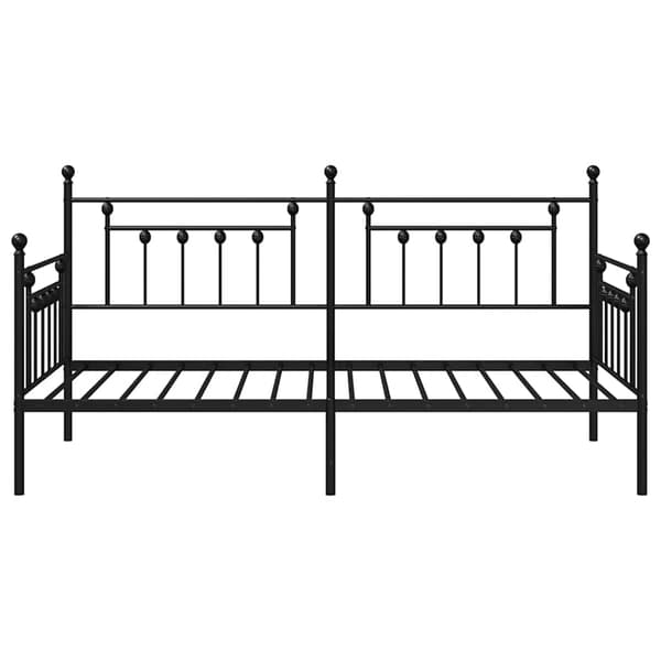 vidaXL Dagbäddram Svart 107 x 203 cm Stål