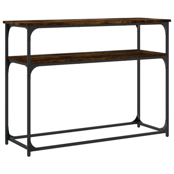 vidaXL Konsollbord sonoma eik 100x35,5x75 cm konstruert tre