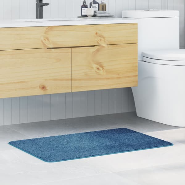 vidaXL Badmatta Blå 60 x 90 cm Polypropylen
