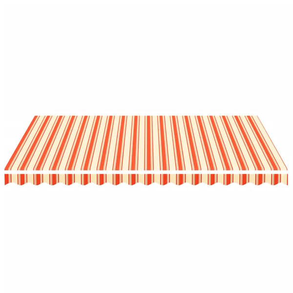 vidaXL Markisväv gul och orange 4x3 m