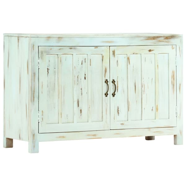 vidaXL Skjenk lyseblå 110x35x70 cm heltre mango