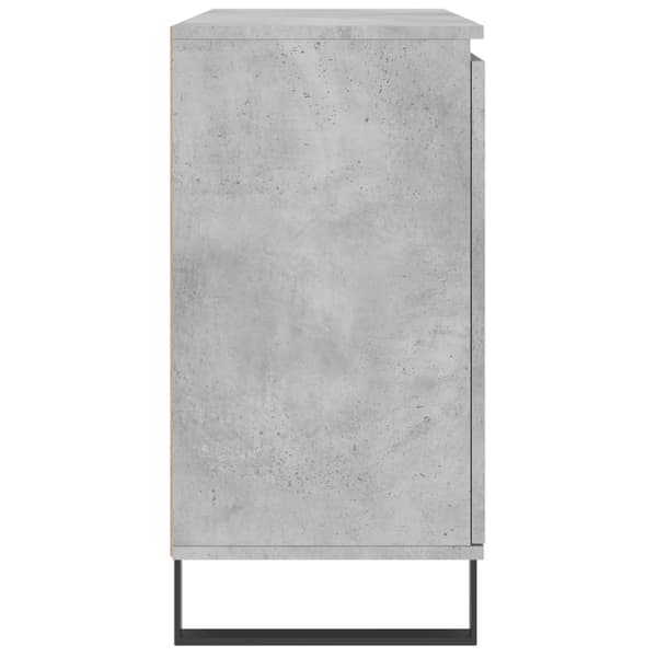 vidaXL Skjenk grå 101,5x35x70 cm konstruert tre