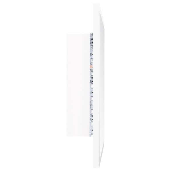 vidaXL Baderomsspeil LED hvit 40x8,5x37 cm akryl