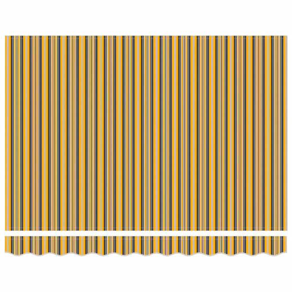 vidaXL Utfällbar markis Flerfärgsdesign 350 x 250 cm