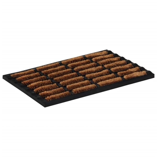 vidaXL Dörrmatta rektangulär 40x60 cm gummi och kokos