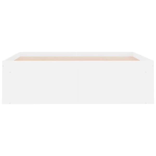 vidaXL Sengeramme hvit 120x200 cm