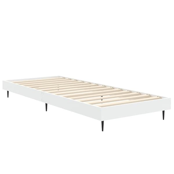 vidaXL Sengeramme hvit 75x190 cm konstruert tre
