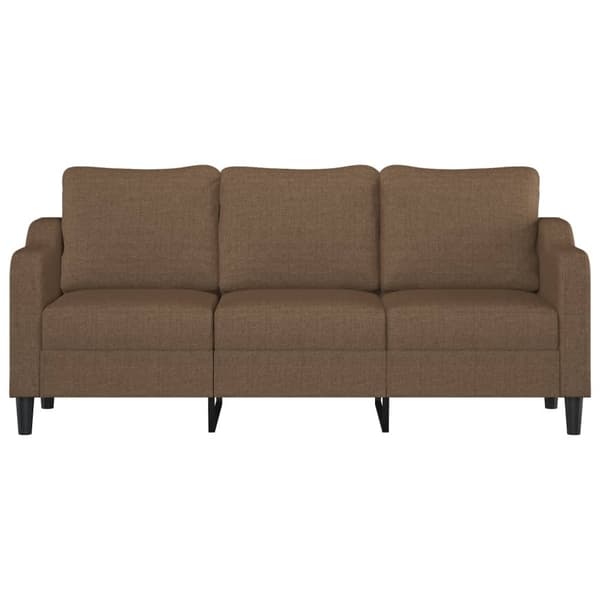 vidaXL 3-sitssoffa brun 180 cm tyg