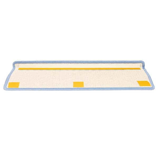 vidaXL Trappmattor 15 st 65x21x4 cm havsblå rektangulär kant