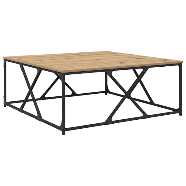vidaXL Kaffebord Artisan Eik 100 x 100 x 40 cm Konstruert tre