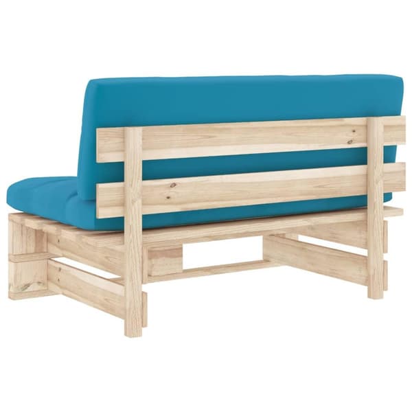 vidaXL Mittensektion till pallsoffa impregnerad furu