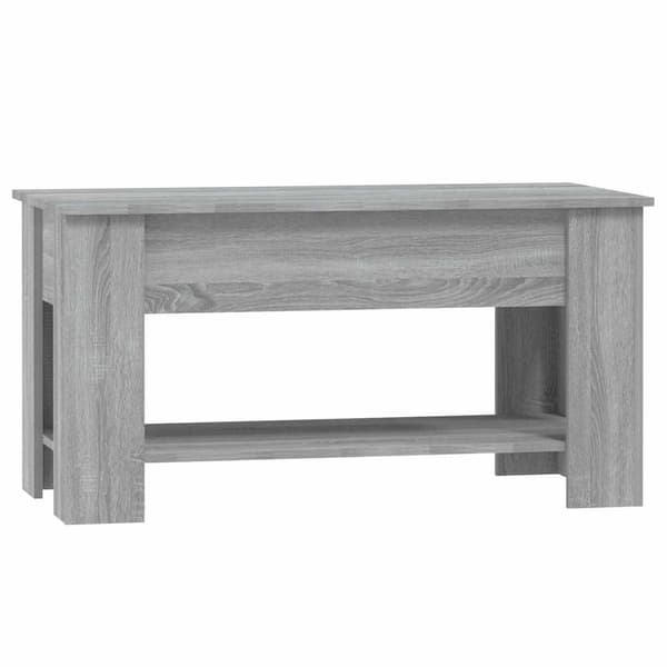 vidaXL Soffbord grå sonoma 101x49x52 cm konstruerat trä