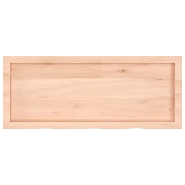 vidaXL Bordplate 100x40x(2-4) cm ubehandlet heltre eik