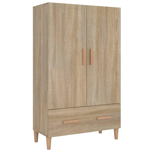 vidaXL Highboard sonoma eik 70x31x115 cm konstruert tre