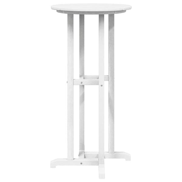 vidaXL Barbord Vit 55 x 55 x 107 cm polyeten
