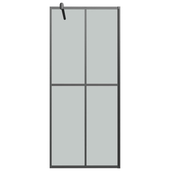 vidaXL Duschvägg 90x195cm mörkt härdat glas