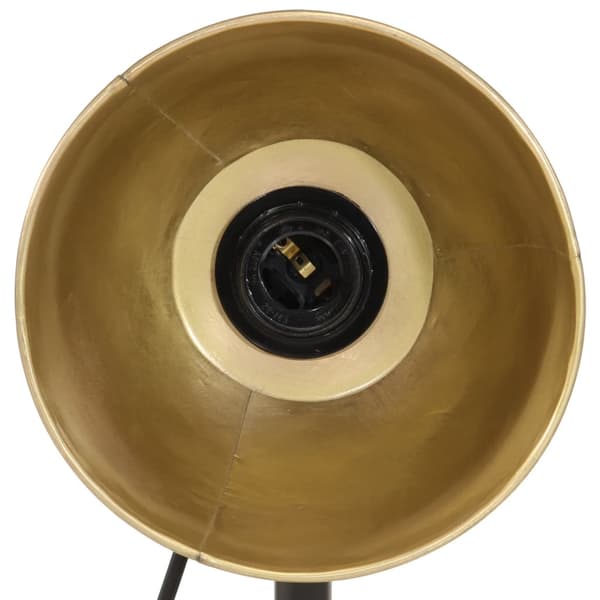vidaXL Skrivebordslampe 25 W antikk messing 17x17x60 cm E27