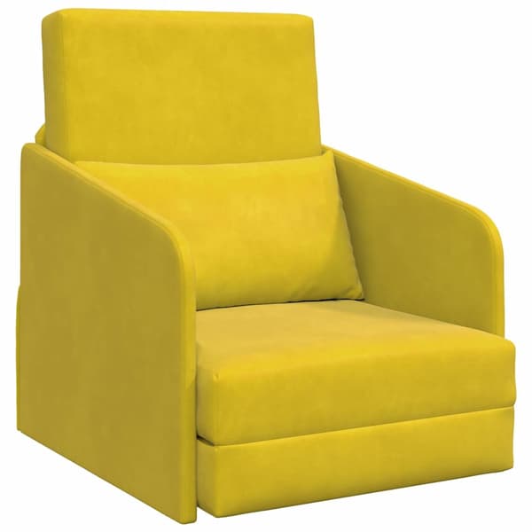 vidaXL Soffsäng Gul 65 x 80 x 83 cm Sammet