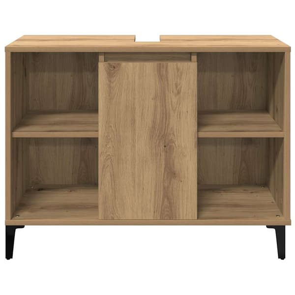 vidaXL Servantskap artisan eik 80x33x60 cm konstruert tre