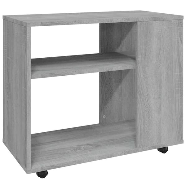 vidaXL Sidebord grå sonoma 70x35x60,5 cm konstruert tre