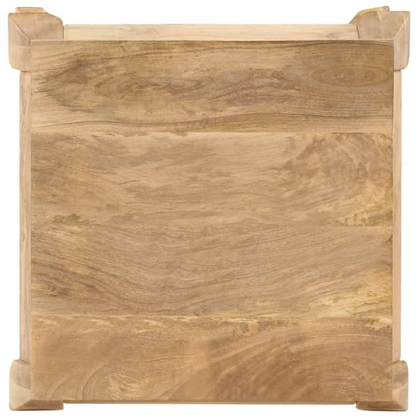 vidaXL Endebord 45x45x40 cm heltre mango