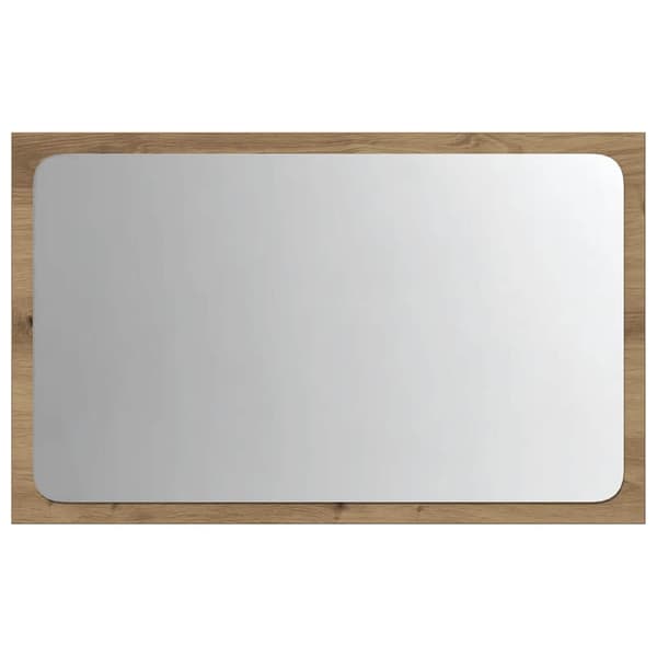 vidaXL Badrumsspegel med LED artisan ek 60x8,5x38 cm