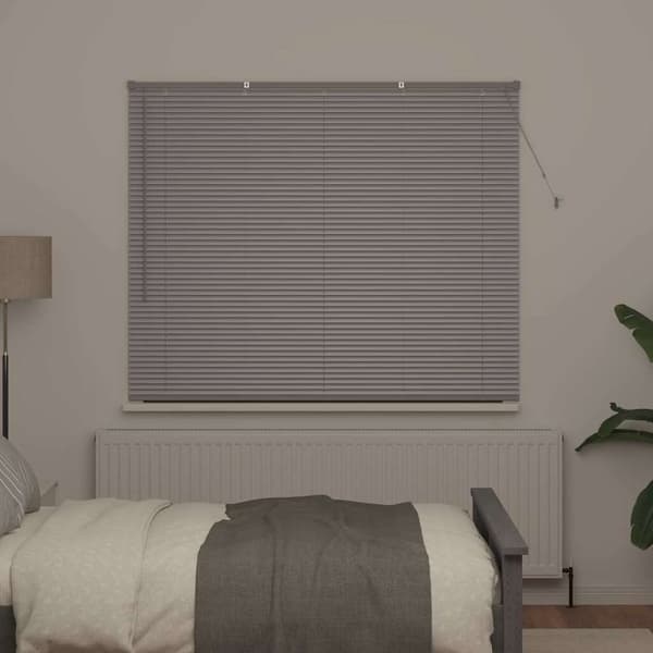 vidaXL Persienner Silver 130 x 155 cm Aluminium