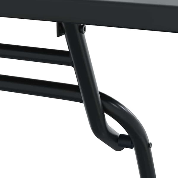 vidaXL Trädgårds Bistro Set 3 pcs Antracit Stål