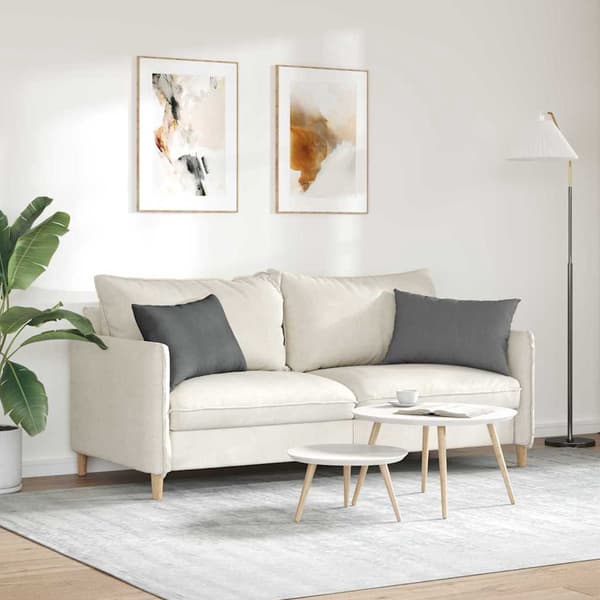 vidaXL Soffkuddar 2 st Mörkgrå 60 x 40 cm tyg