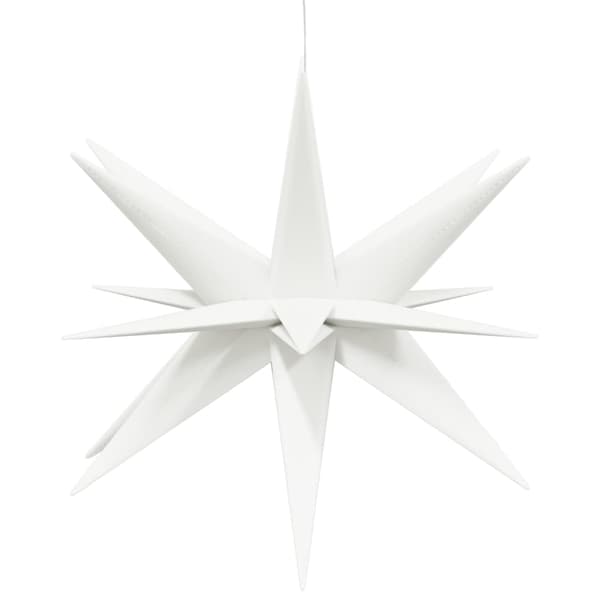 vidaXL Julelys med LED 3 stk sammenleggbar hvit 57 cm