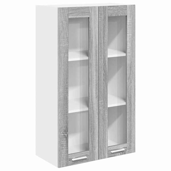 vidaXL Väggskåp Sonoma Grå 60 x 31 x 100 cm Konstruerat trä
