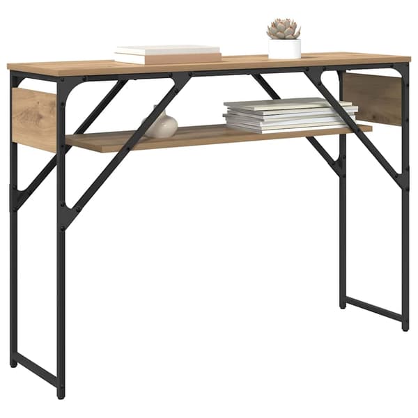 vidaXL Konsollbord Artisan Eik 105x30x75cm Konstruert tre