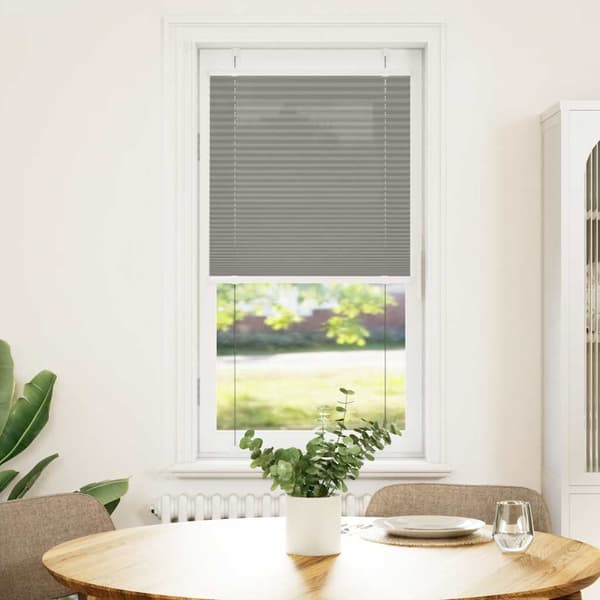 vidaXL Plisserad persienn antracit 65x100cm tyg bredd 64,4cm polyester